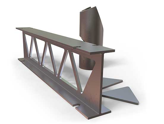 mock up of a steel project